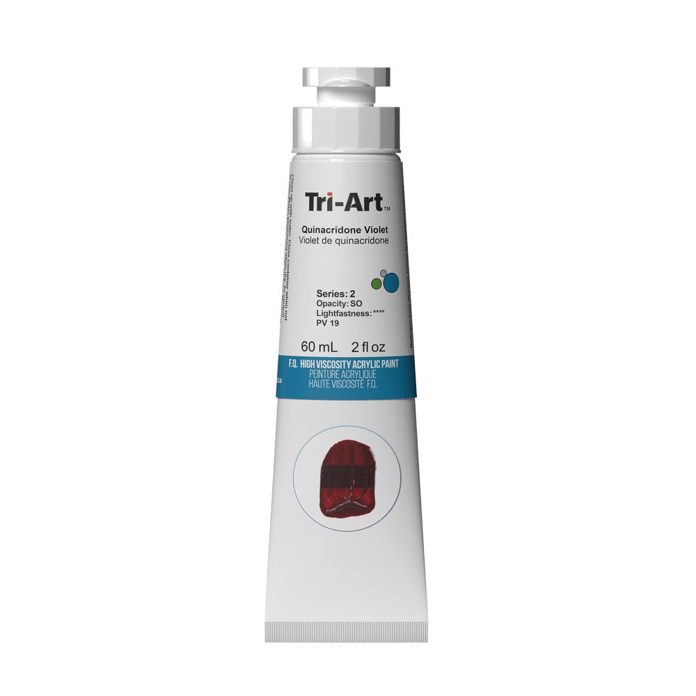 Akrylfärg Tri-Art High Viscosity 60 ml - Quinacridone Violet - 1 - Tri-Art - Tidformera