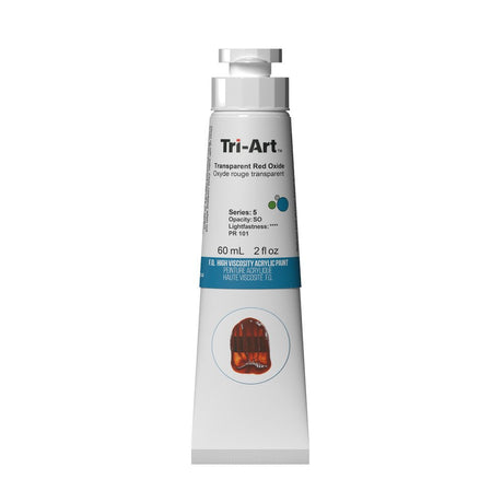 Akrylfärg Tri-Art High Viscosity 60 ml - Transparent Red Oxide - 1 - Tri-Art - Tidformera