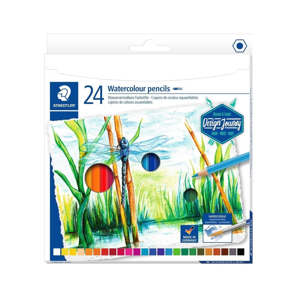 Akvarellpennor Förpackningar - 24-pack - Staedtler - Tidformera
