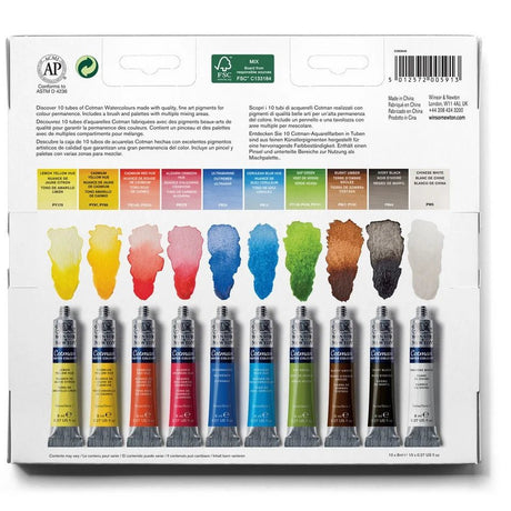 Akvarellset Winsor & Newton Cotman Palette Set 10 x 8 ml - 7 - Winsor & Newton - Tidformera