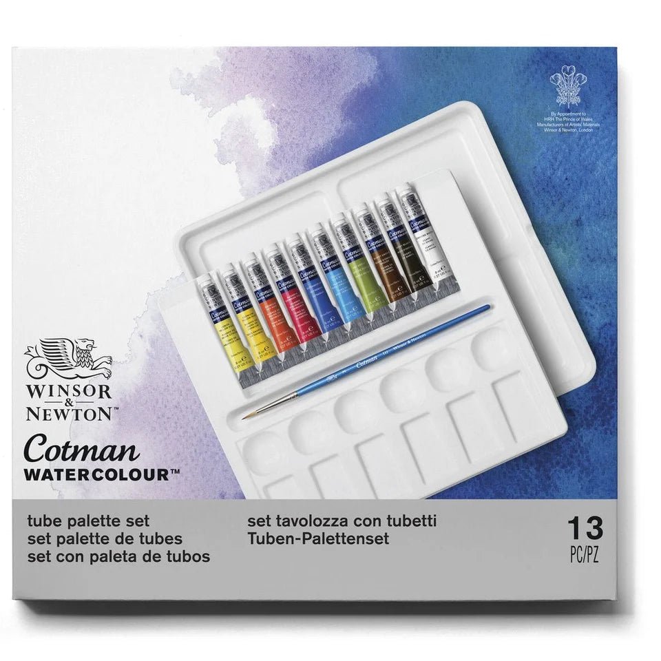 Akvarellset Winsor & Newton Cotman Palette Set 10 x 8 ml - 1 - Winsor & Newton - Tidformera