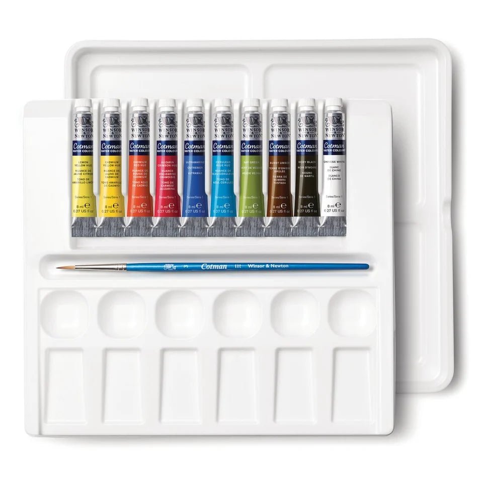 Akvarellset Winsor & Newton Cotman Palette Set 10 x 8 ml - 2 - Winsor & Newton - Tidformera