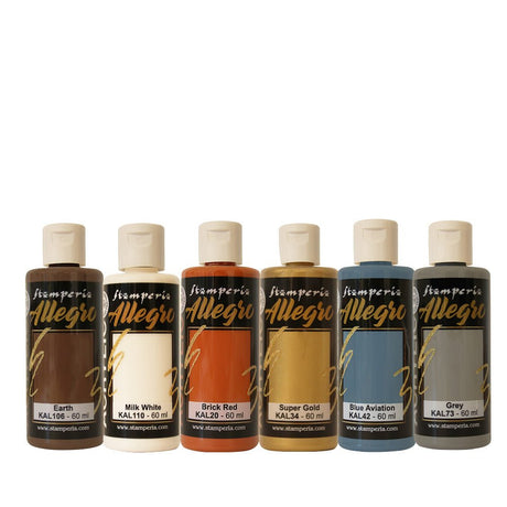 Allegro Paint Kit - Akrylfärg - Alterego - 1 - Stamperia - Tidformera