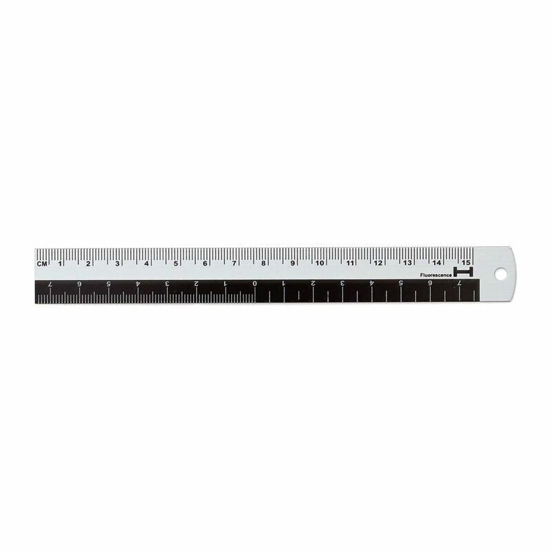 Aluminum Ruler Black 15 cm - 1 - Hightide - Tidformera