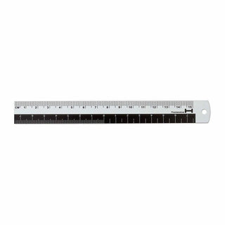 Aluminum Ruler Black 15 cm - 1 - Hightide - Tidformera