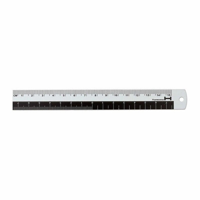 Aluminum Ruler Black 15 cm - 1 - Hightide - Tidformera