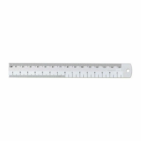 Aluminum Ruler White 15 cm - 1 - Hightide - Tidformera