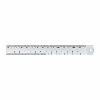 Aluminum Ruler White 15 cm - 1 - Hightide - Tidformera