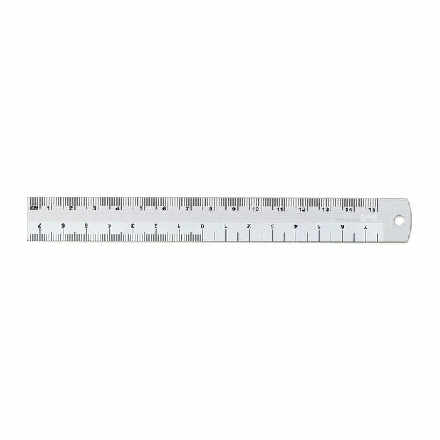 Aluminum Ruler White 15 cm - 1 - Hightide - Tidformera