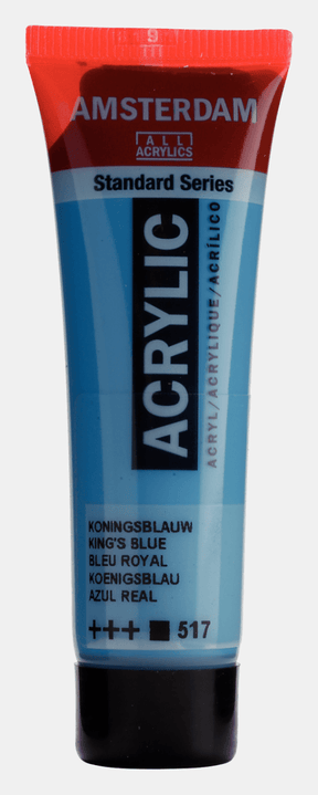 Liten tub med blå Amsterdam Akrylfärg 20 ml 517 - King's Blue från Royal Talens - Tidformera