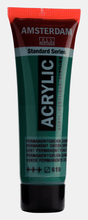 Liten tub med mörkgrön Amsterdam Akrylfärg 20 ml 619 Permanent Green Deep från Royal Talens - Tidformera