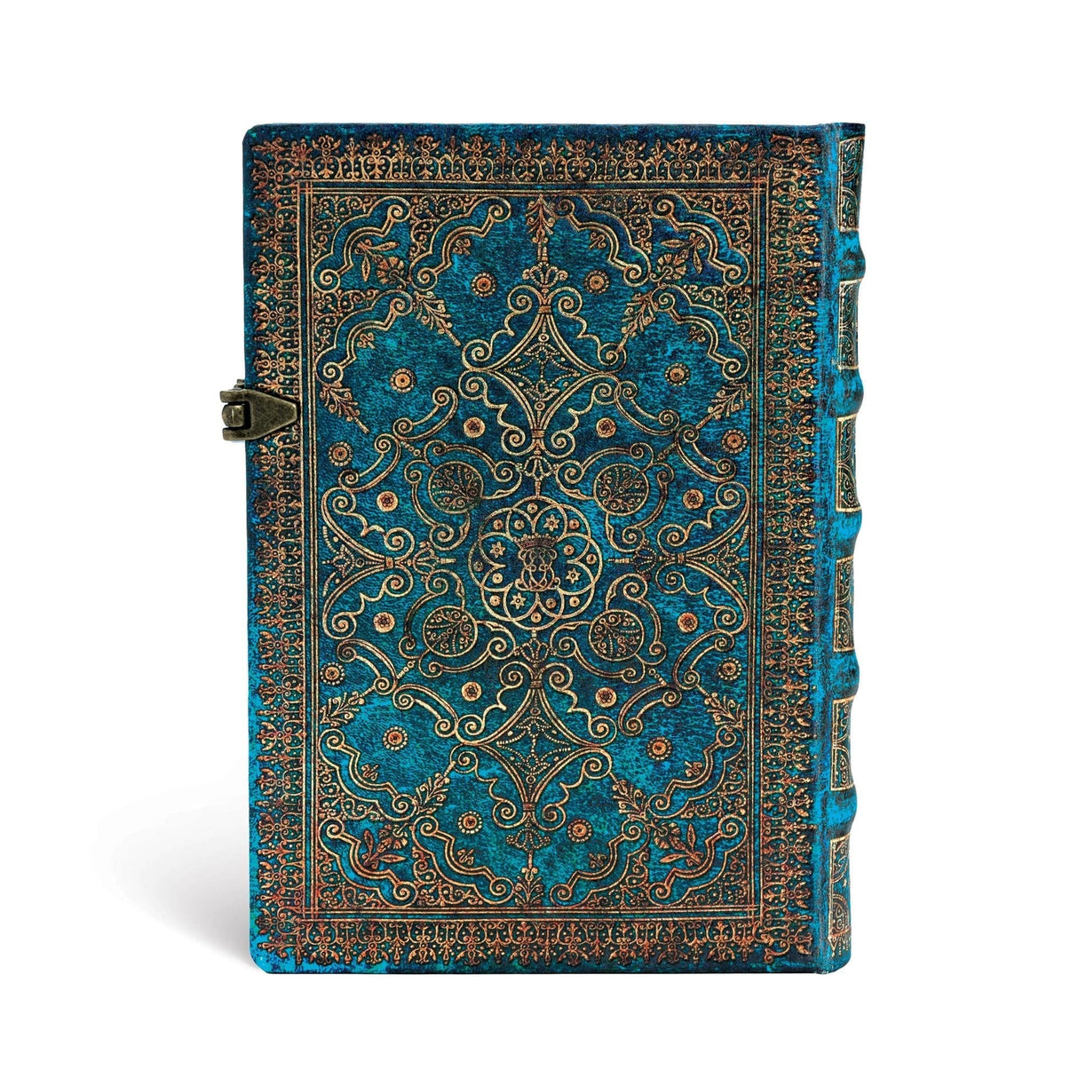 Anteckningsbok Azure - Midi Linjerad Hård pärm Knäppe - Paperblanks - Tidformera