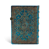 Anteckningsbok Azure - Midi Linjerad Hård pärm Knäppe - Paperblanks - Tidformera