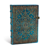 Anteckningsbok Azure - Midi Linjerad Hård pärm Knäppe - Paperblanks - Tidformera