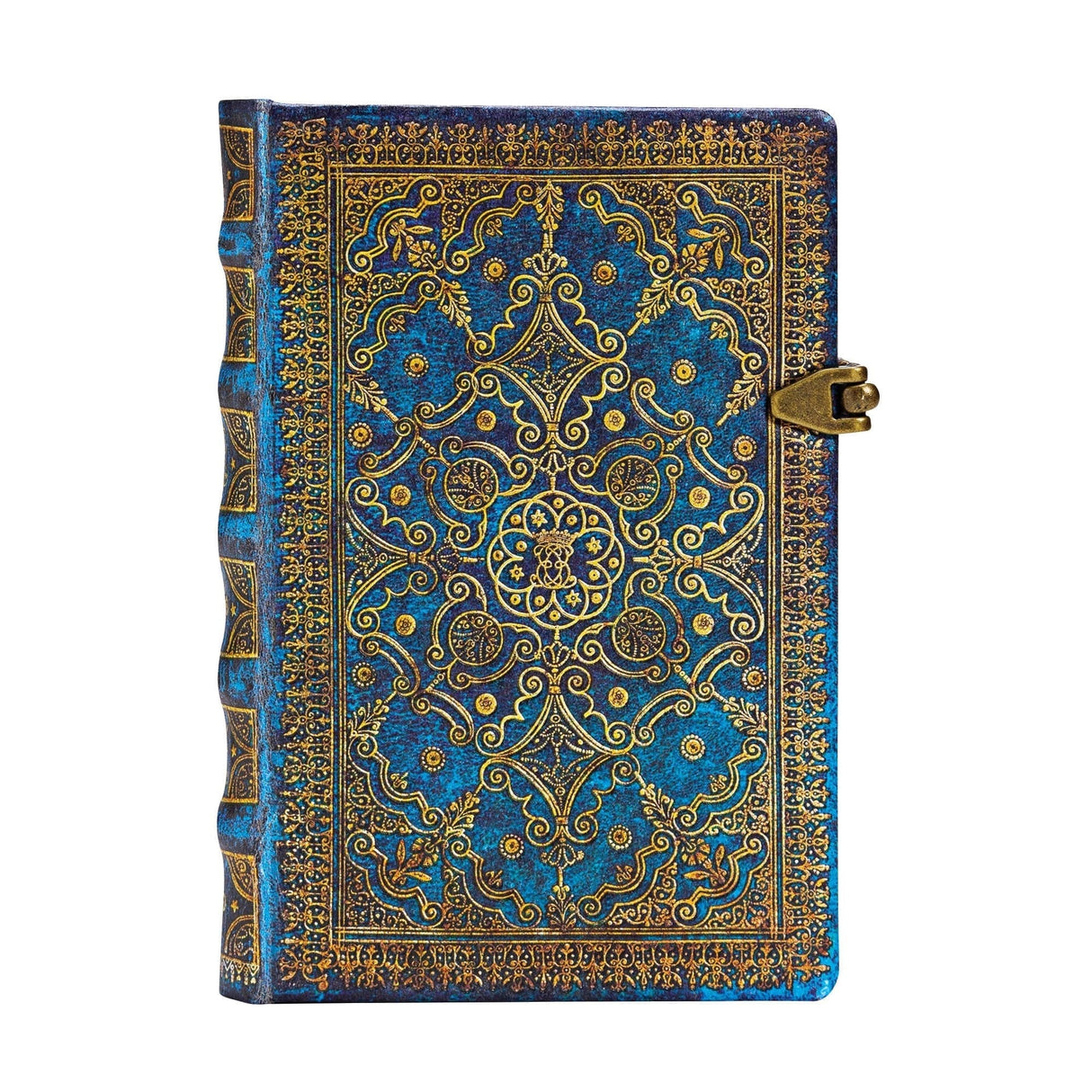 Anteckningsbok Azure - Mini Linjerad Hård pärm Knäppe - Paperblanks - Tidformera