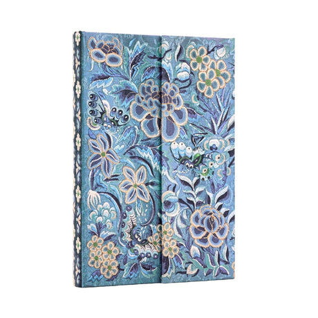 Anteckningsbok Blue Willow - Mini Wrap Linjerad - 1 - Paperblanks - Tidformera