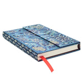 Anteckningsbok Blue Willow - Mini Wrap Linjerad - 3 - Paperblanks - Tidformera