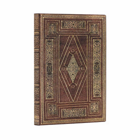 Brun anteckningsbok First Folio - Midi Linjerad Flexis från Paperblanks - Tidformera