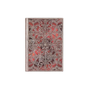 Röd Anteckningsbok Garnet - Midi Olinjerad Flexis - 1 - Paperblanks - Tidformera