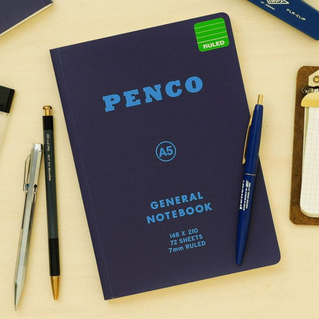 Anteckningsbok General Notebook A5 Ruled - Navy - 2 - Penco - Tidformera