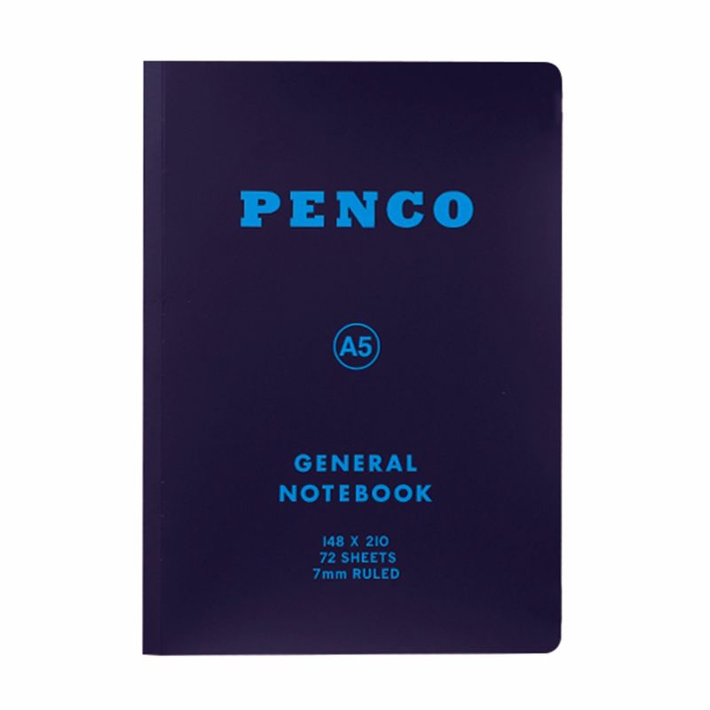 Anteckningsbok General Notebook A5 Ruled - Navy - 1 - Penco - Tidformera