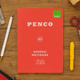 Anteckningsbok General Notebook A5 Ruled - Red - 2 - Penco - Tidformera