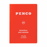 Anteckningsbok General Notebook A5 Ruled - Red - 1 - Penco - Tidformera