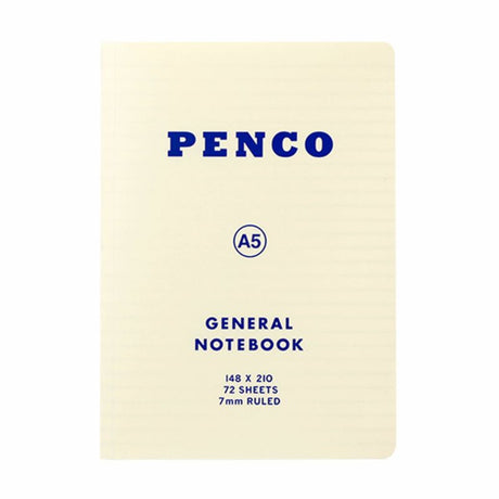 Anteckningsbok General Notebook A5 Ruled - White - 1 - Penco - Tidformera