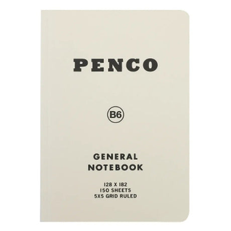 Anteckningsbok General Notebook B6 Grid - White - 1 - Penco - Tidformera