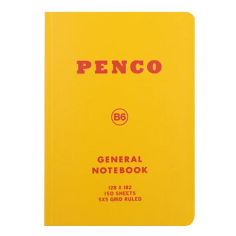 Anteckningsbok General Notebook B6 Grid - Yellow - 1 - Penco - Tidformera