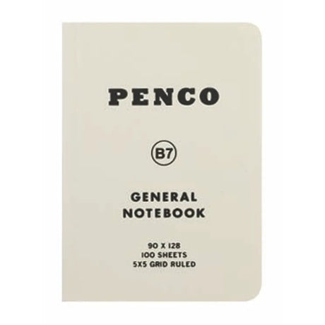 Anteckningsbok General Notebook B7 Grid - White - 1 - Penco - Tidformera