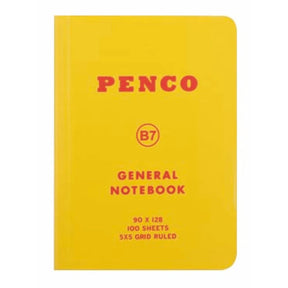 Anteckningsbok General Notebook B7 Grid - Yellow - 1 - Penco - Tidformera