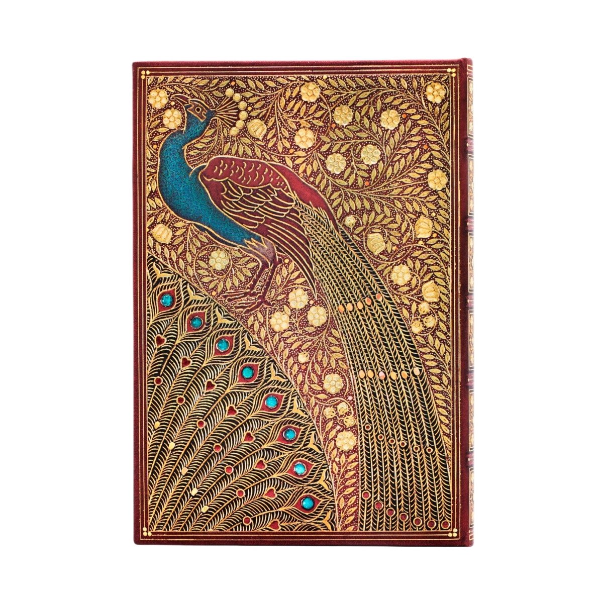 Anteckningsbok Hafiz's Peacocks - Midi Linjerad - 3 - Paperblanks - Tidformera