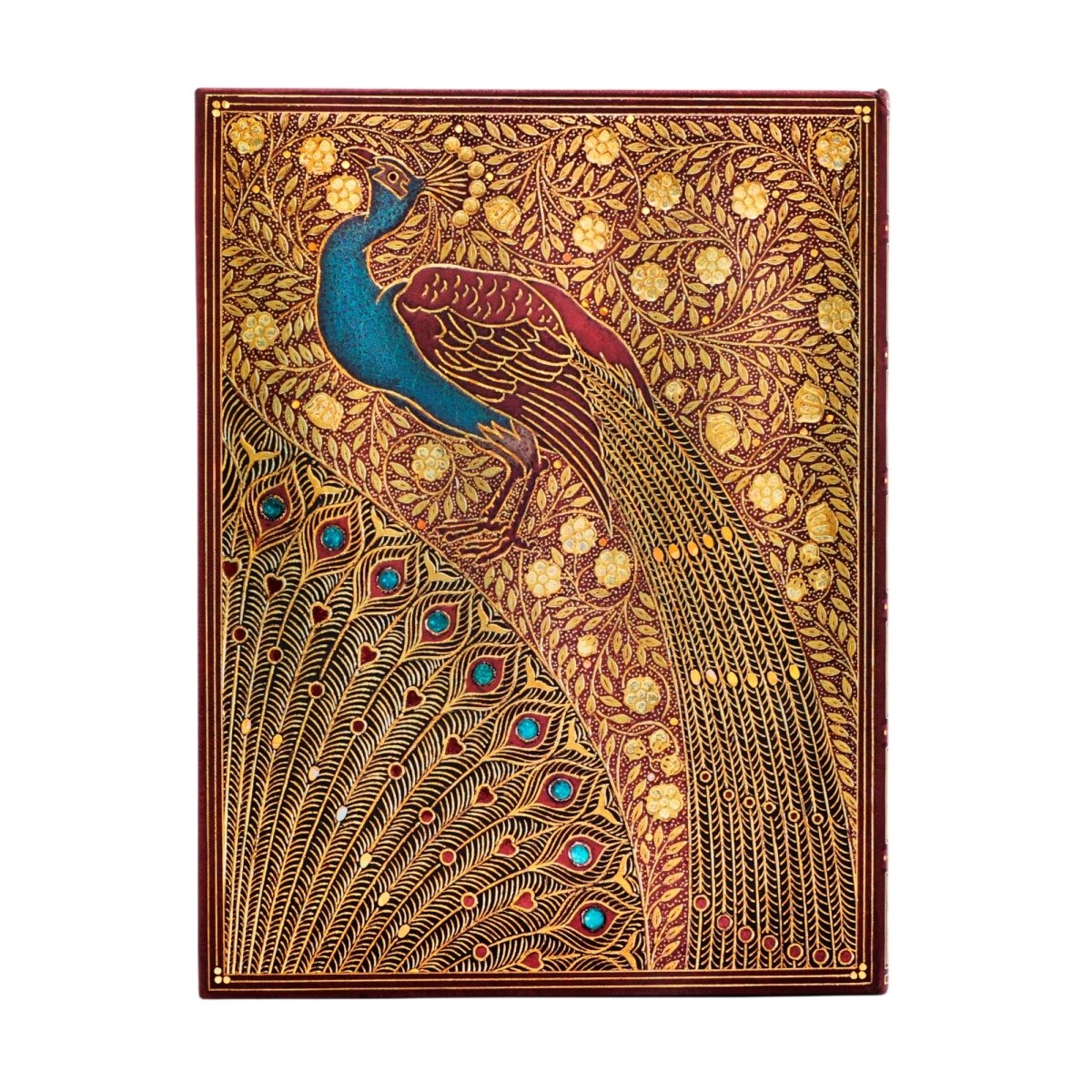 Anteckningsbok Hafiz's Peacocks - Ultra Olinjerad - 2 - Paperblanks - Tidformera