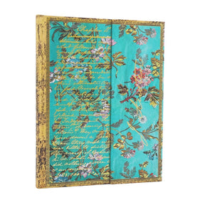 Turkos anteckningsbok Jane Austen Persuasion - Ultra Olinjerad Wrap från Paperblanks.  - Tidformera