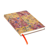 Anteckningsbok Kara - ori Pink - Midi Linjerad Flexis - Paperblanks - Tidformera