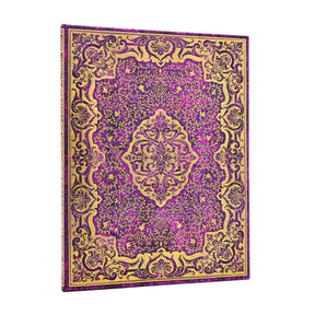 Lila anteckningsbok med guldmönster -  Picaresque - Ultra Olinjerad från Paperblanks - Tidformera