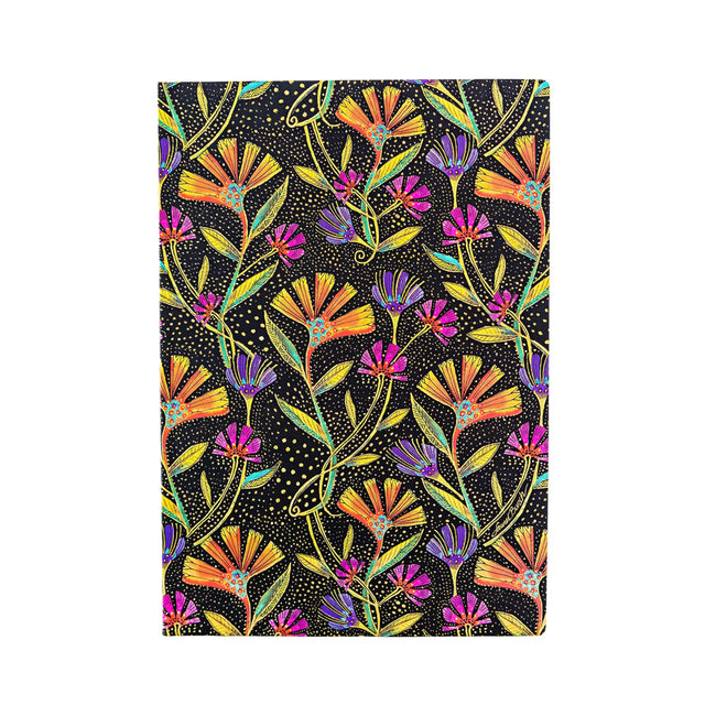 Anteckningsbok Wild Flowers - Midi Dotted Flexis - Paperblanks - Tidformera