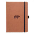 Anteckningsbok Wildlife Dotted A4 Brown Bear - Dingbats* - Tidformera