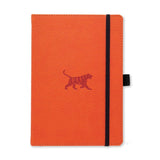 Anteckningsbok Wildlife Dotted A5 Orange Tiger - Dingbats* - Tidformera