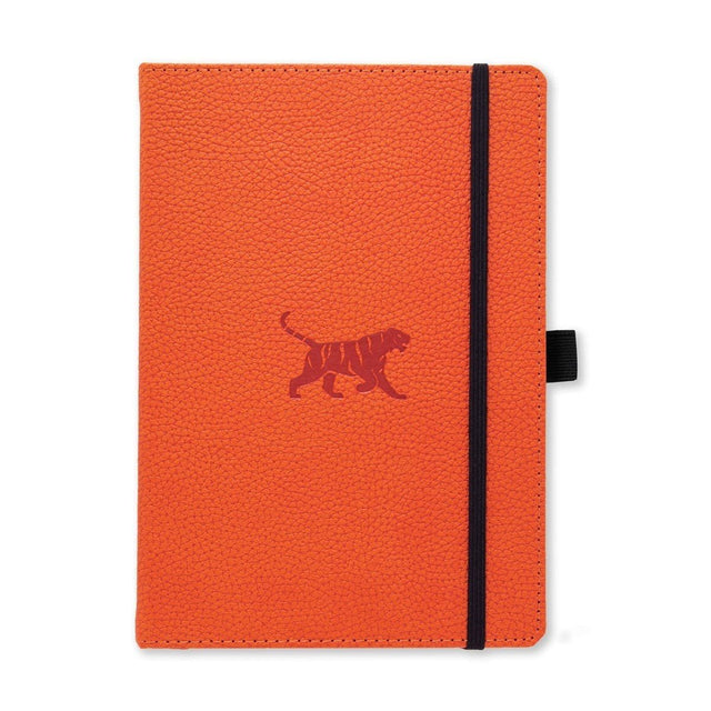 Anteckningsbok Wildlife Dotted A5 Orange Tiger - Dingbats* - Tidformera