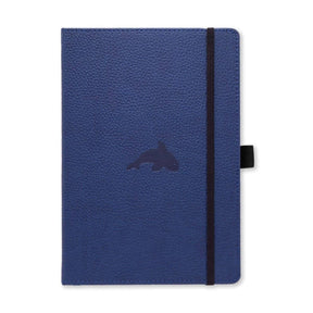 Anteckningsbok Wildlife Olinjerad A5 - Blue Whale från Dingbats* - Blå skrivbok med en val på - Tidformera