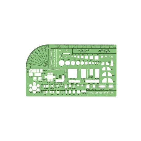 Arkitektschablon 1258S - Linex - Tidformera