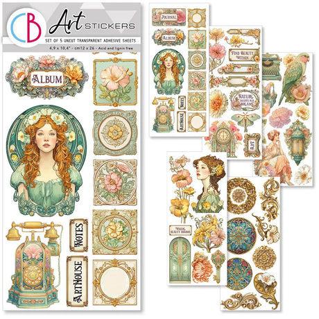 Art stickers 5 - pack - Artemis - 1 - Ciao Bella - Tidformera