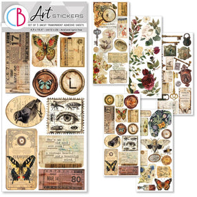Art stickers 5 - pack - Cabinet of Curiosities - 1 - Ciao Bella - Tidformera