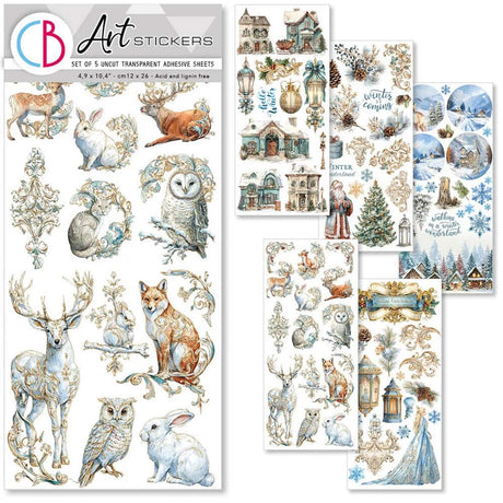 Art stickers 5 - pack - Winterling - 1 - Ciao Bella - Tidformera