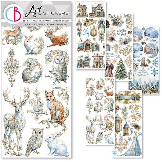 Art stickers 5 - pack - Winterling - 1 - Ciao Bella - Tidformera