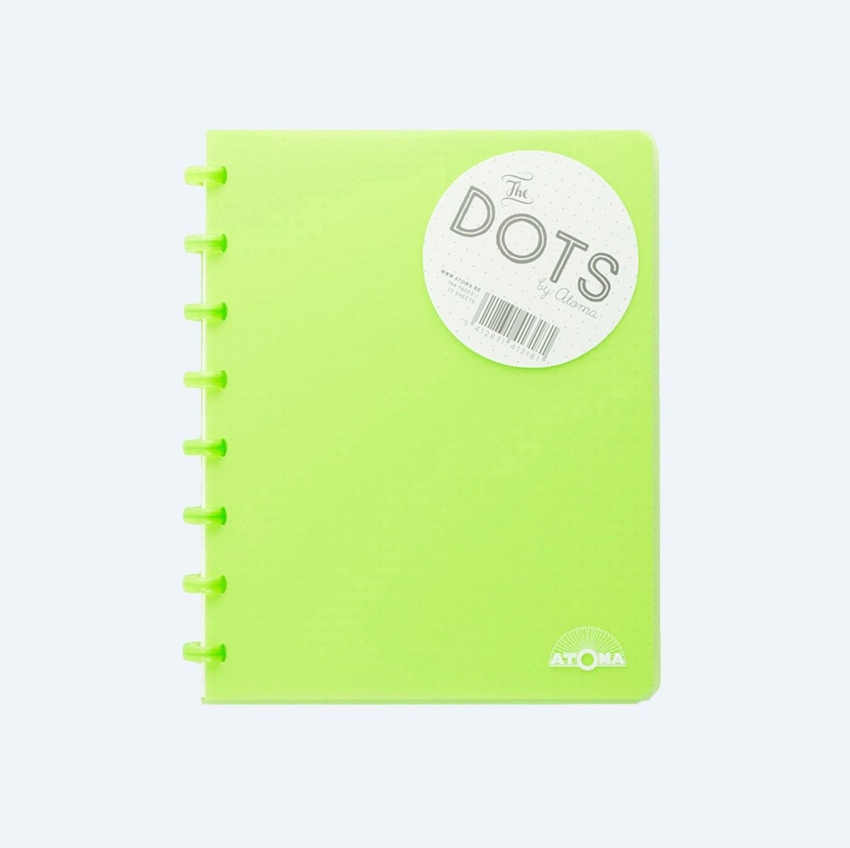 Atoma Notebook A4 Dot - Lime - Atoma - Tidformera