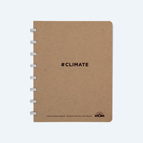 Atoma Notebook A5 - Climate Linjerade, brun med vita ringar. från Atoma - Tidformera