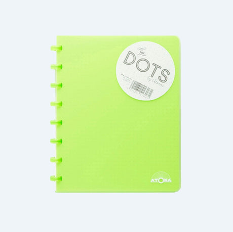 Atoma Notebook A5 Dot - Lime - Atoma - Tidformera